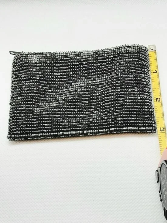 NEW zippered handmade glass beaded coin purse - Picture 7 of 9